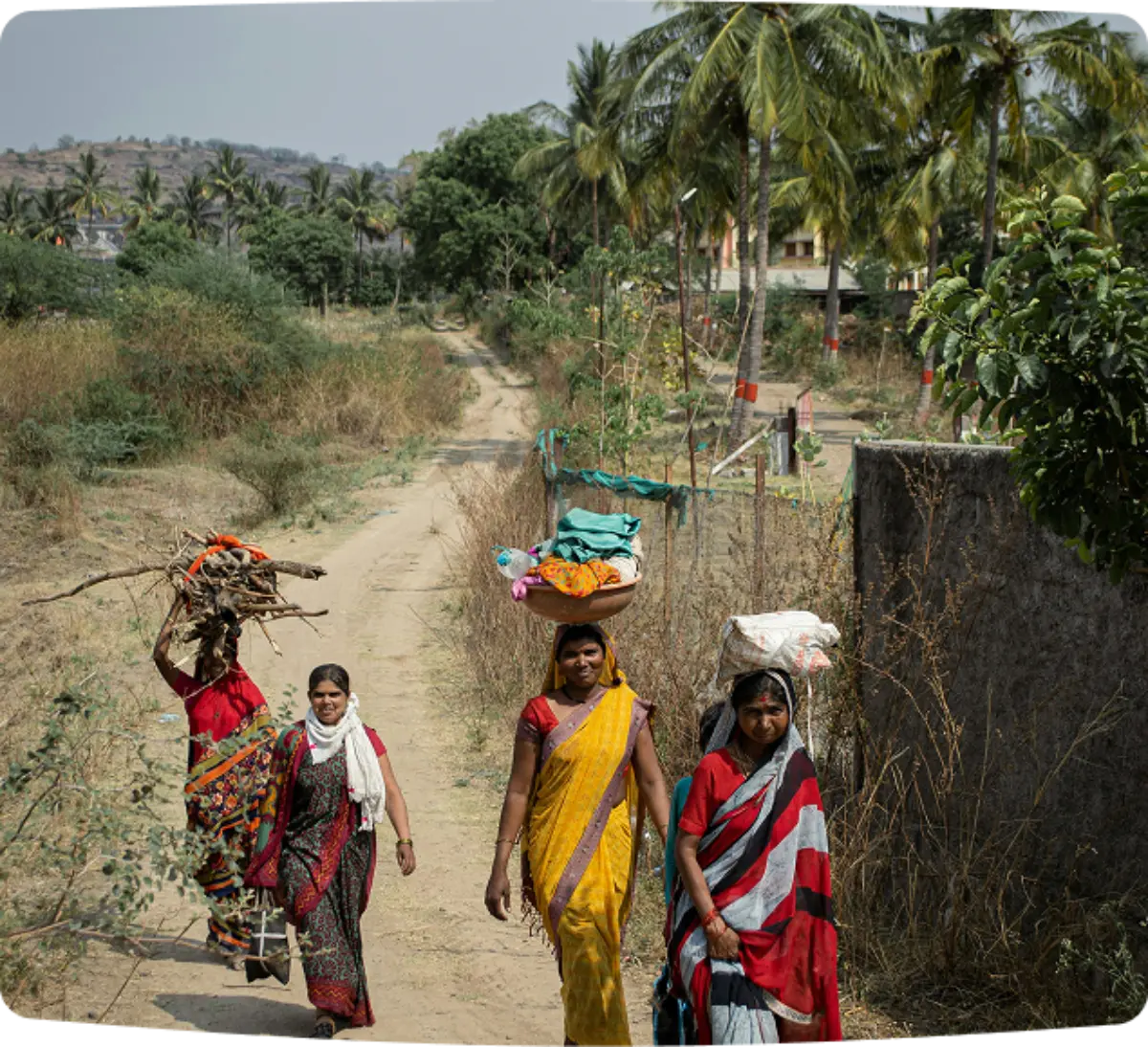 People walking on the sidewalk